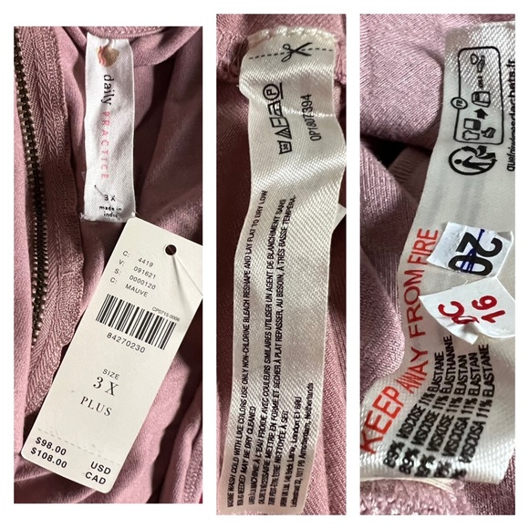 Anthropologie Daily Practice Ruched Dress 3X - Picture 9 of 9